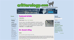 Desktop Screenshot of critterology.com